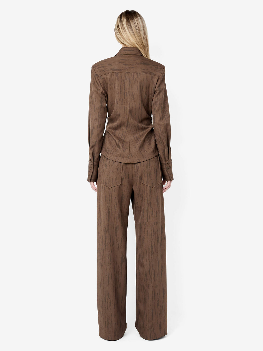 LAURENT SHIRT - WOODGRAIN CHOC