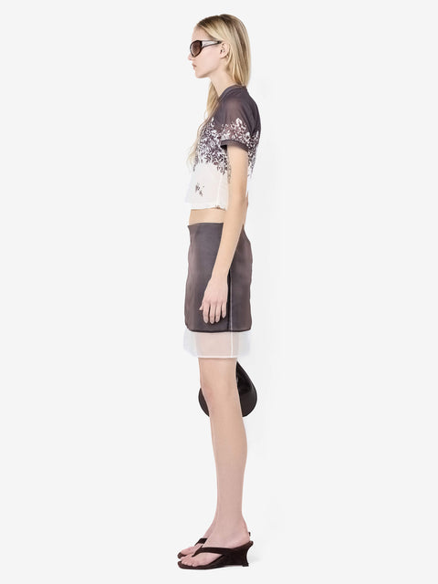 VIOLETTE BABY TEE - CARNATION FLORAL
