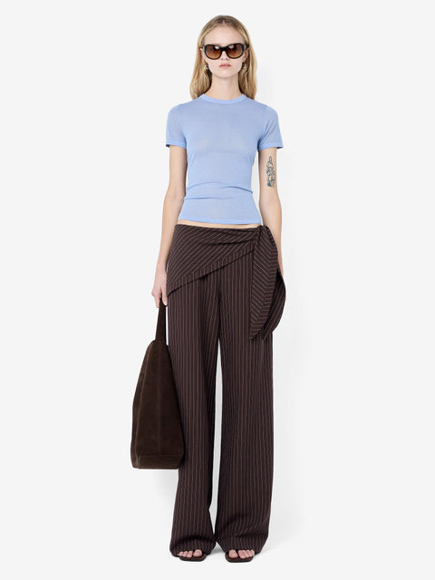 MELROSE BABY TEE - CHAMBRAY BLUE