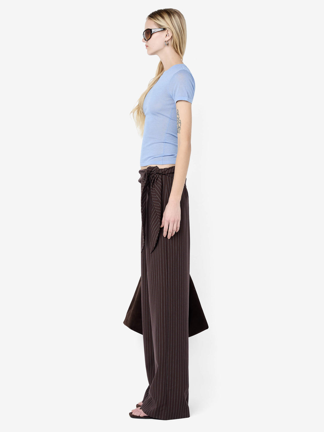 MELROSE BABY TEE - CHAMBRAY BLUE