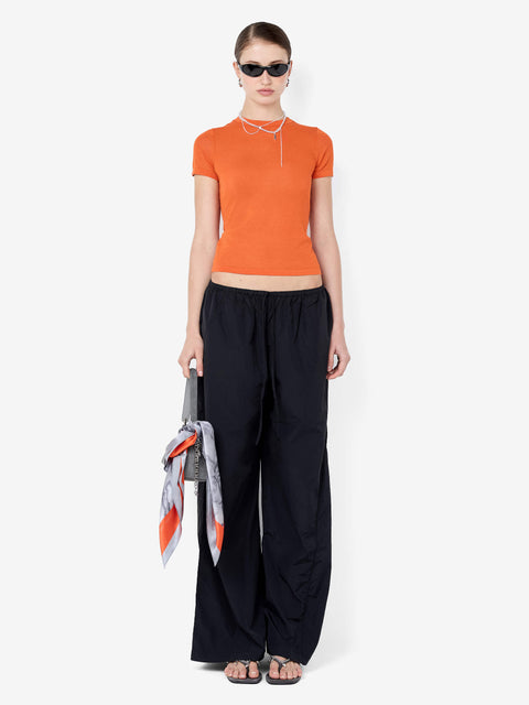 MELROSE BABY TEE - PERSIMMON