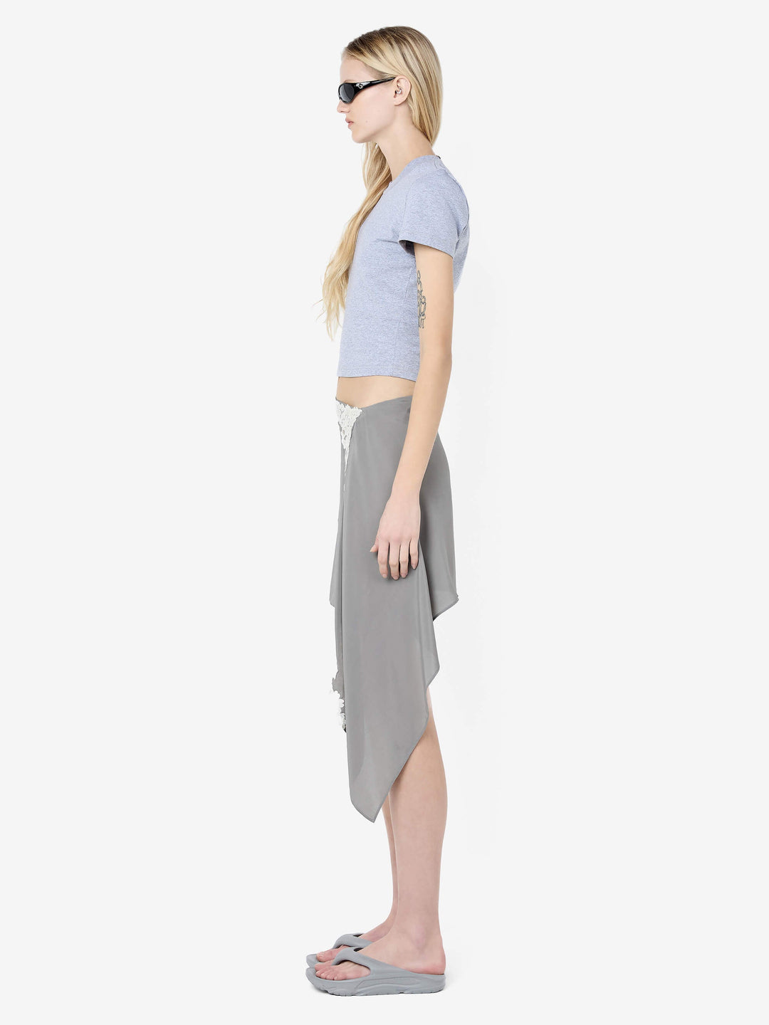 CLAUDETTE BABY TEE - GREY MARLE