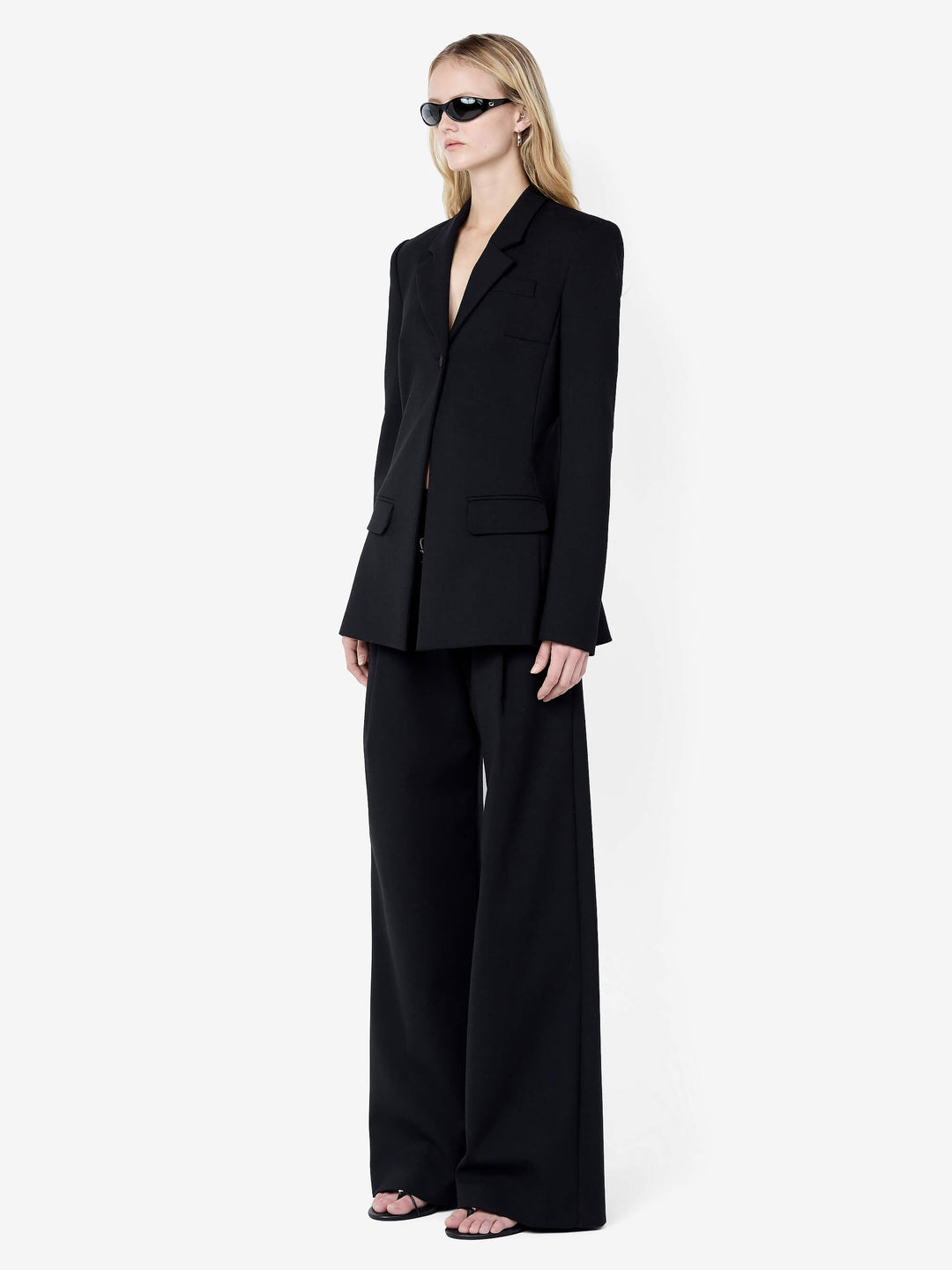 MIRREN LONGLINE BLAZER - BLACK