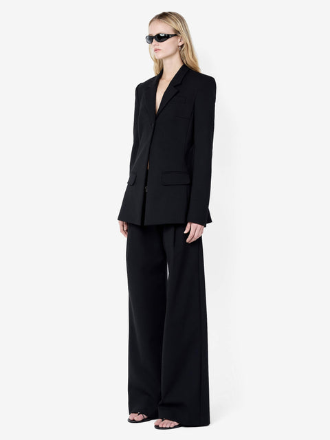 MIRREN LONGLINE BLAZER - BLACK