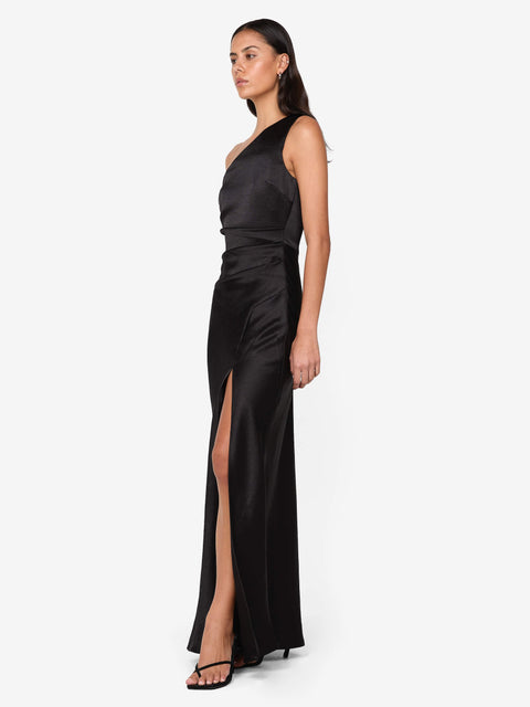 THE DREAMER ASYM DRESS - BLACK