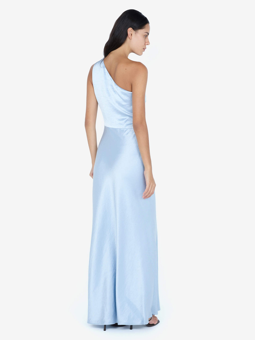 THE DREAMER ASYM DRESS - DUSTY BLUE