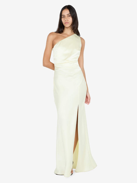 THE DREAMER ASYM DRESS - ICE YELLOW