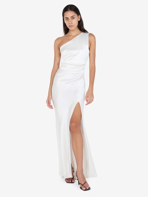 THE DREAMER ASYM DRESS - IVORY