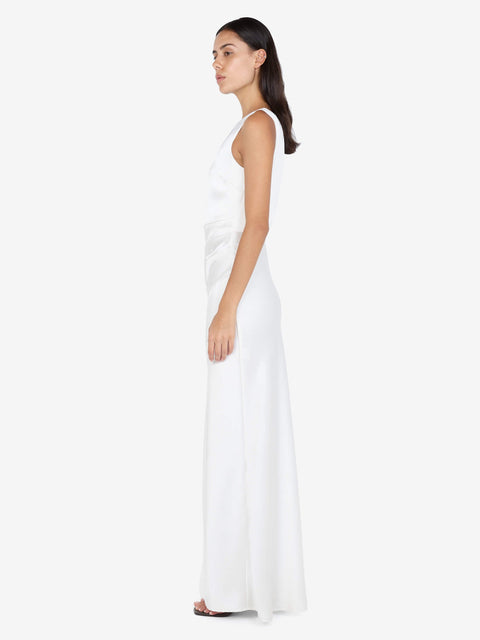 THE DREAMER ASYM DRESS - IVORY