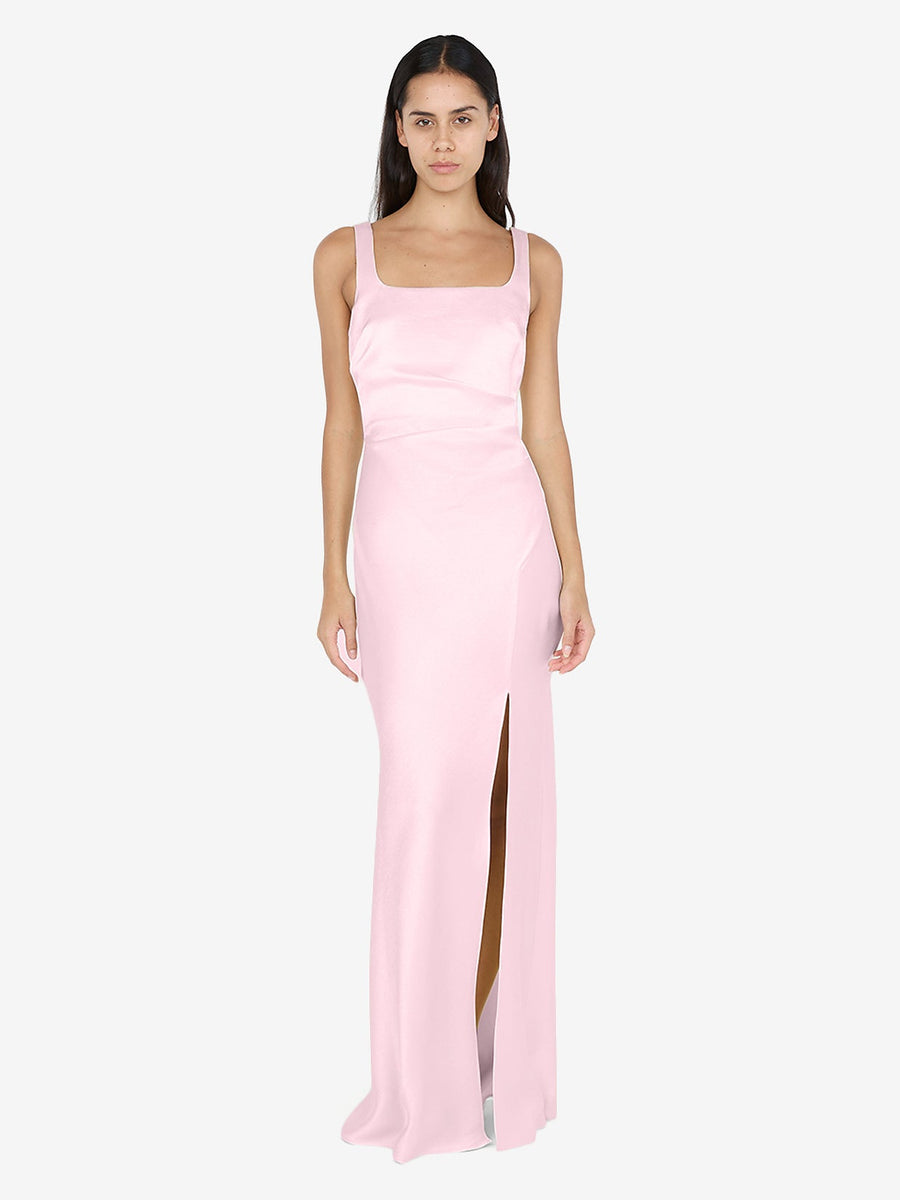 THE DREAMER SQUARE NECK DRESS - POWDER PINK - BEC + BRIDGE