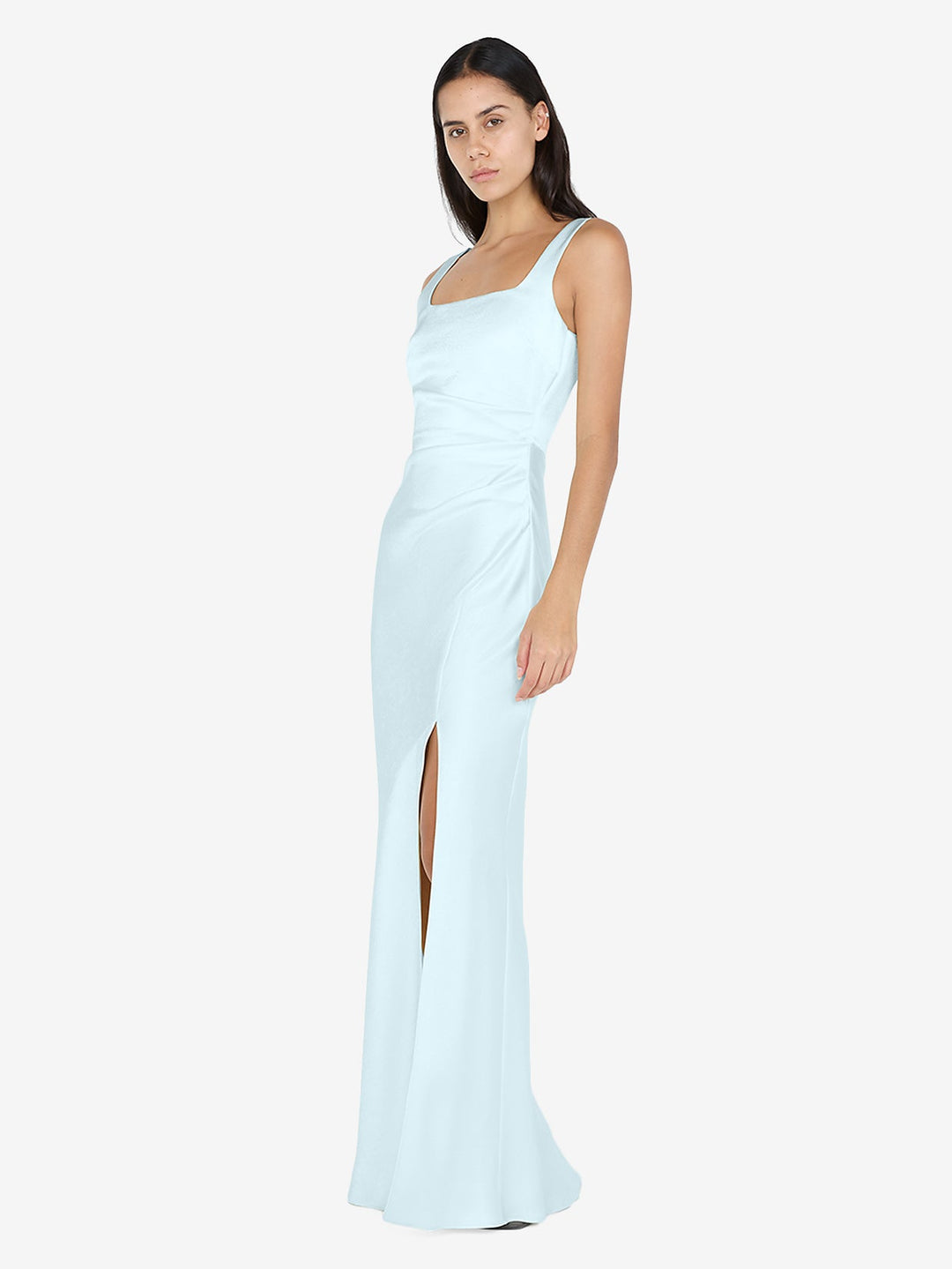 THE DREAMER SQUARE NECK DRESS - ARCTIC BLUE