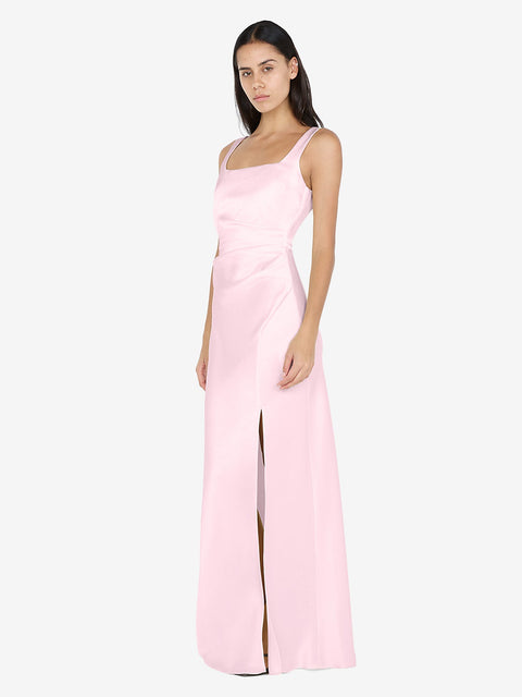 THE DREAMER SQUARE NECK DRESS - POWDER PINK