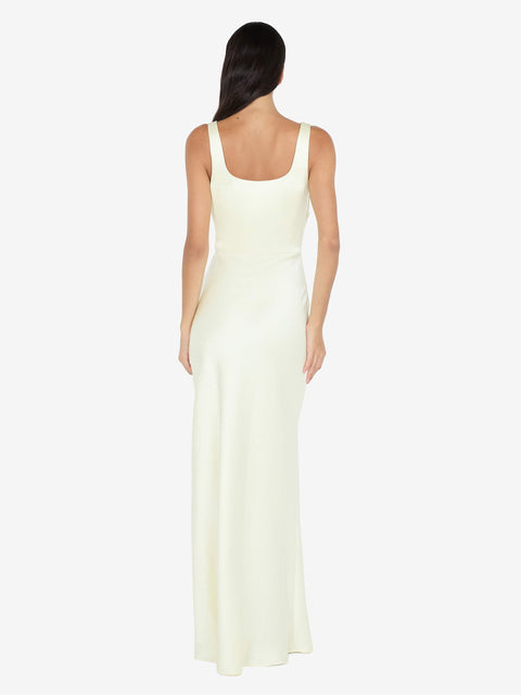 THE DREAMER SQUARE NECK DRESS - ICE YELLOW