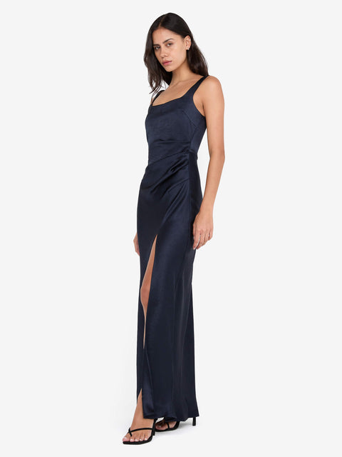 THE DREAMER SQUARE NECK DRESS - INK