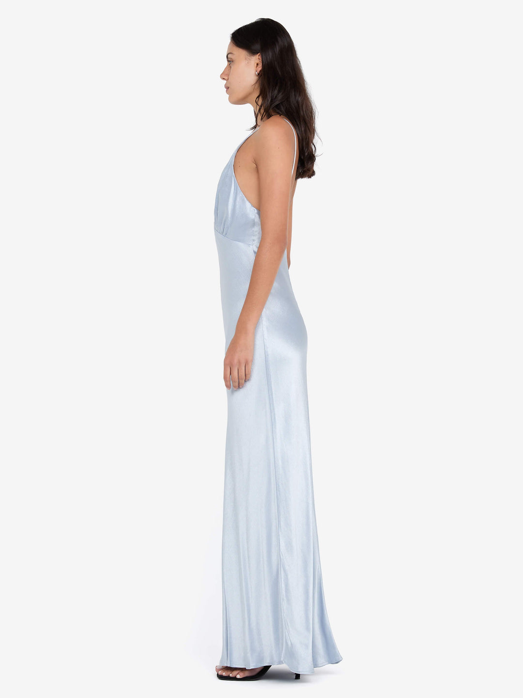 MOON DANCE V MAXI DRESS - DUSTY BLUE