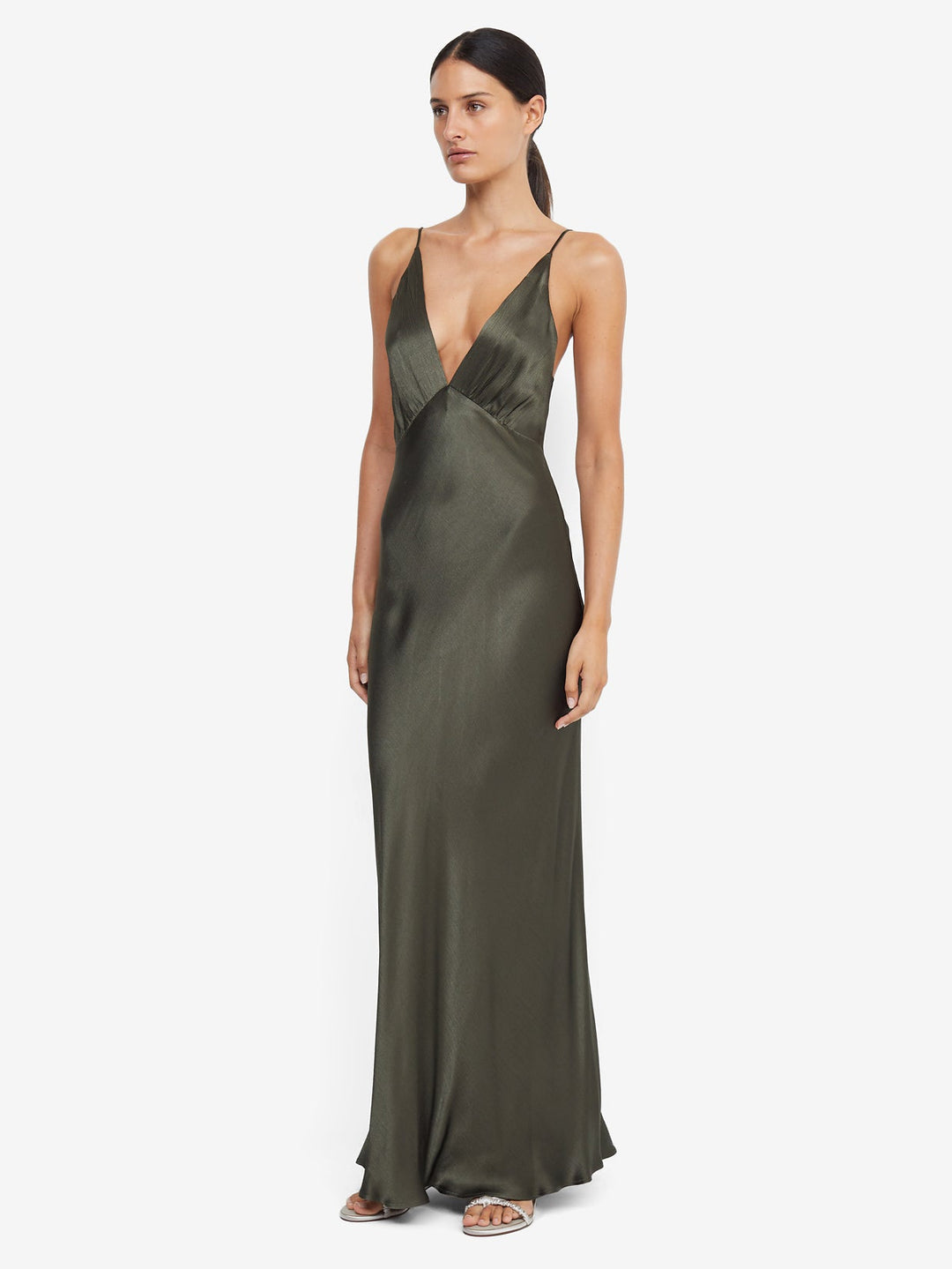 MOON DANCE V MAXI DRESS - DARK WILLOW