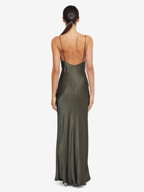 MOON DANCE V MAXI DRESS - DARK WILLOW