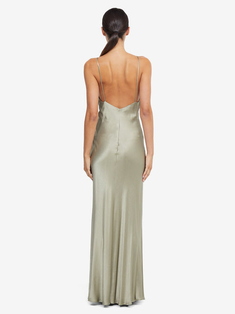 Moon Dance V Neck Maxi Bridal Bridesmaid in Sage by Bec + Bridge