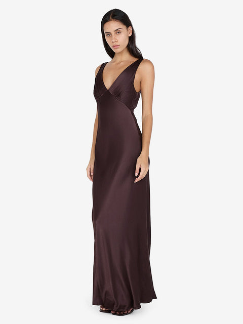 MOON DANCE VERONA DRESS - DARK CHOCOLATE
