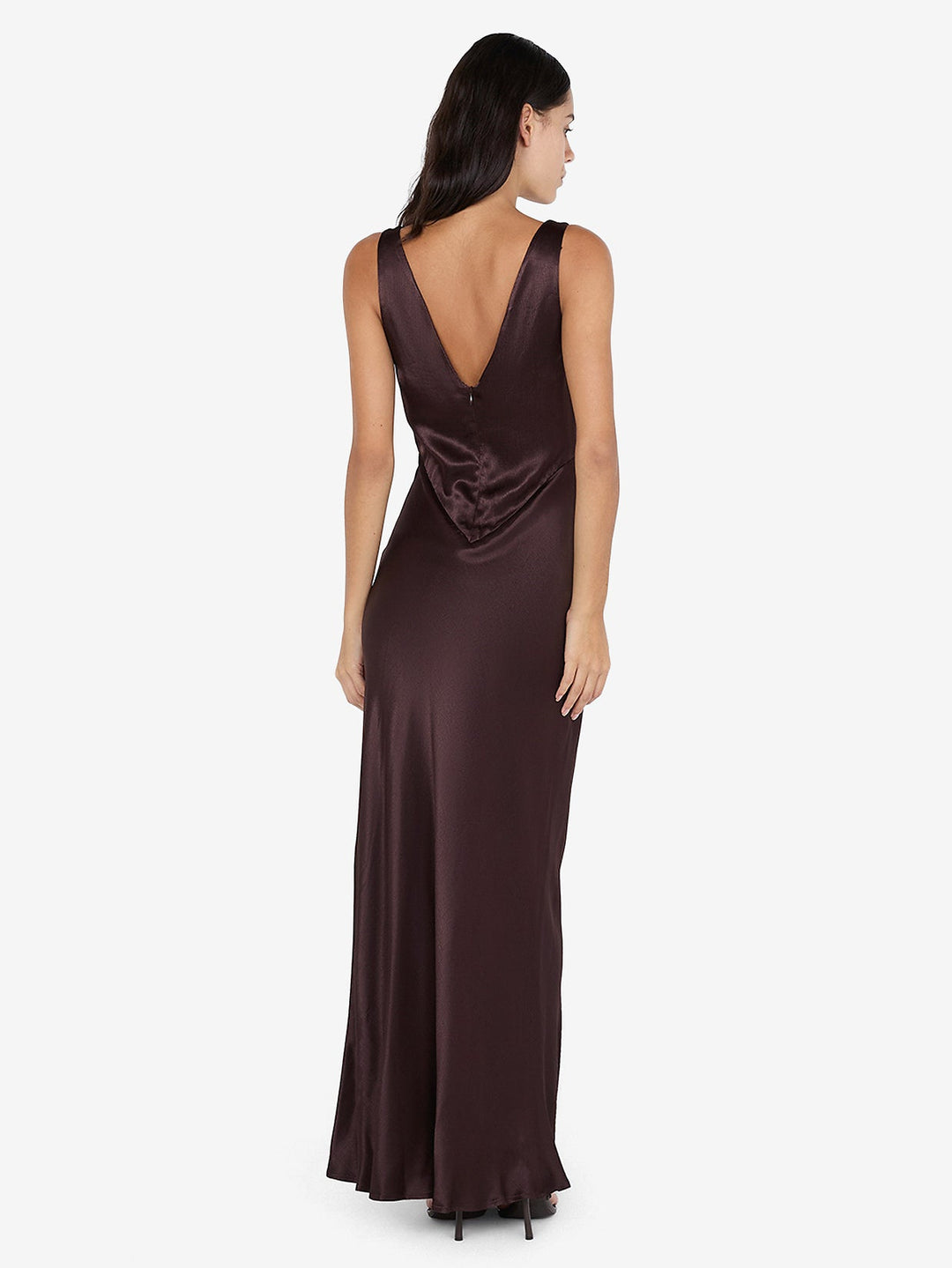 MOON DANCE VERONA DRESS - DARK CHOCOLATE