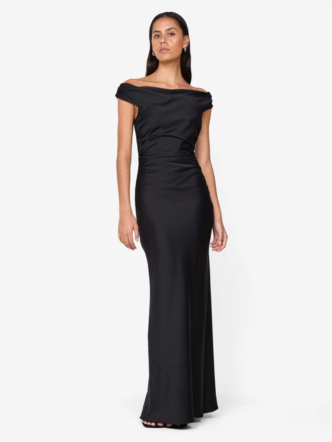 ETERNITY OFF SHOULDER MAXI - BLACK