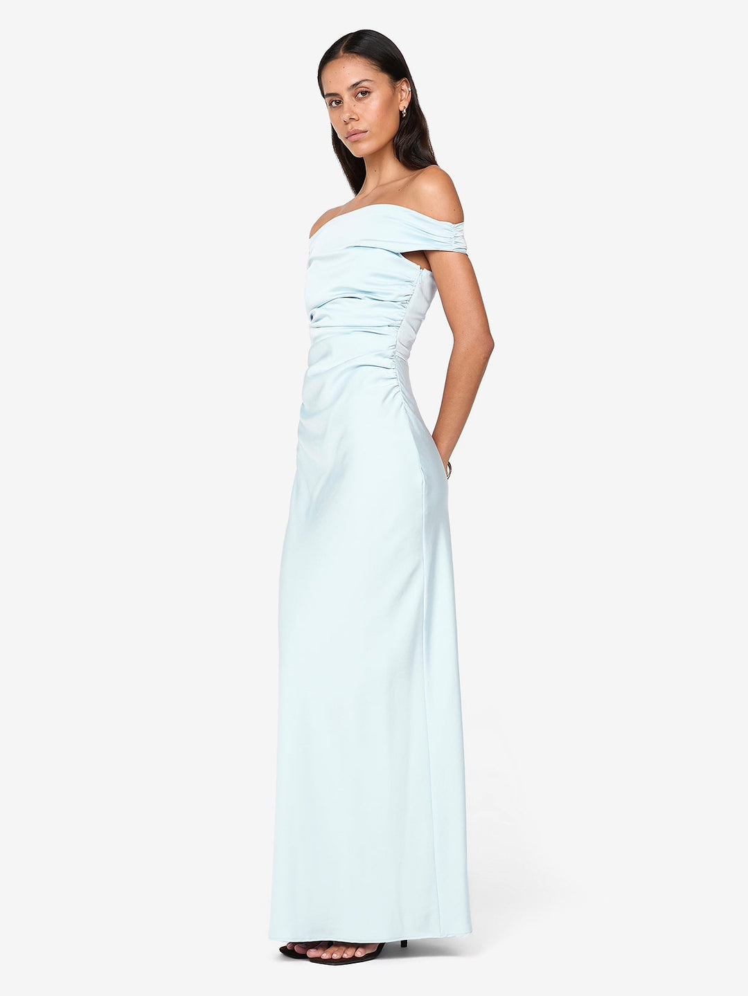 ETERNITY OFF SHOULDER MAXI - ARCTIC BLUE