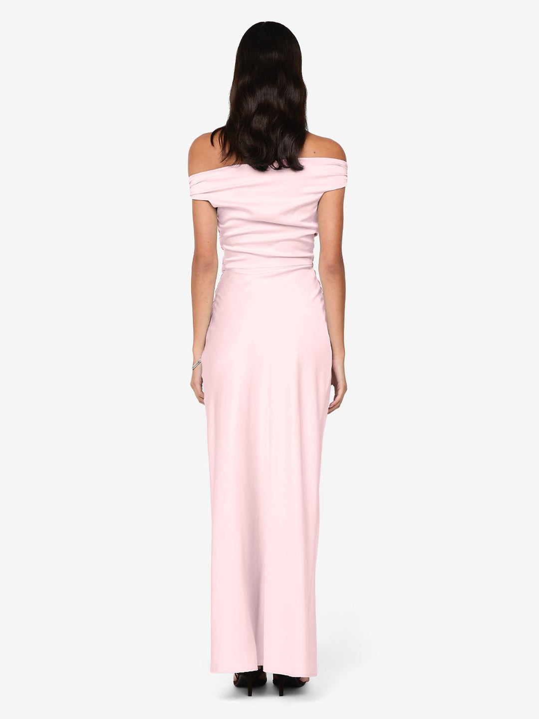 ETERNITY OFF SHOULDER MAXI - POWDER PINK