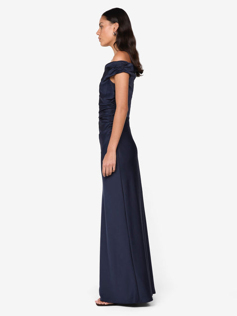 ETERNITY OFF SHOULDER MAXI - INK