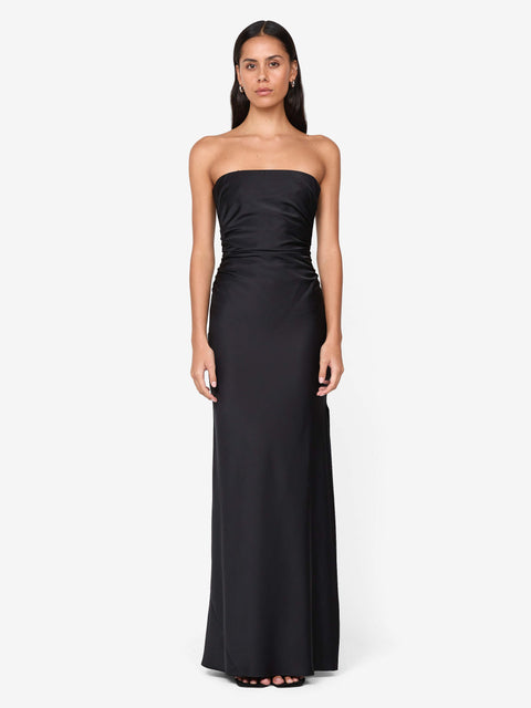 ETERNITY STRAPLESS MAXI DRESS - BLACK