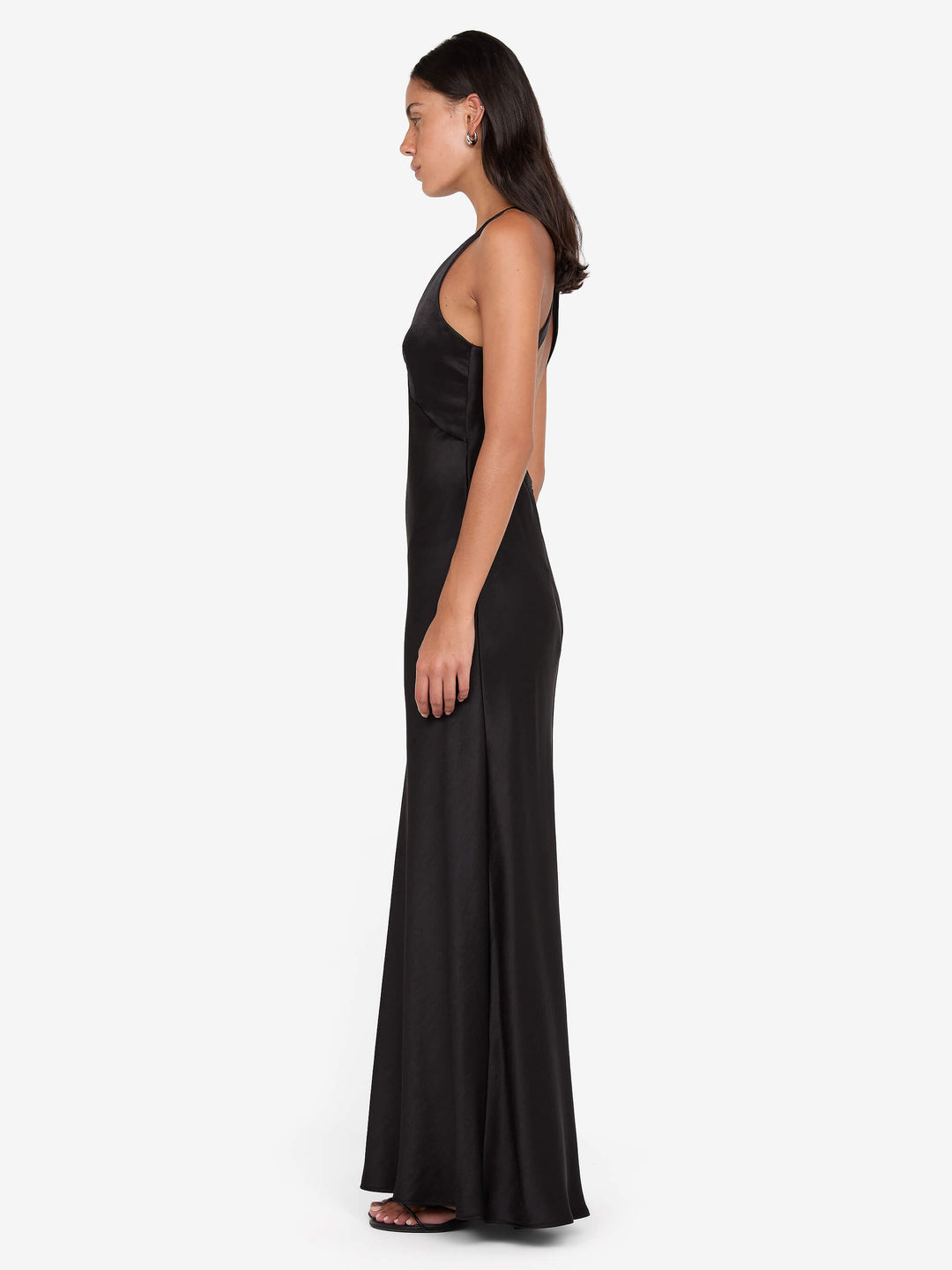 THE DREAMER V NECK DRESS - BLACK