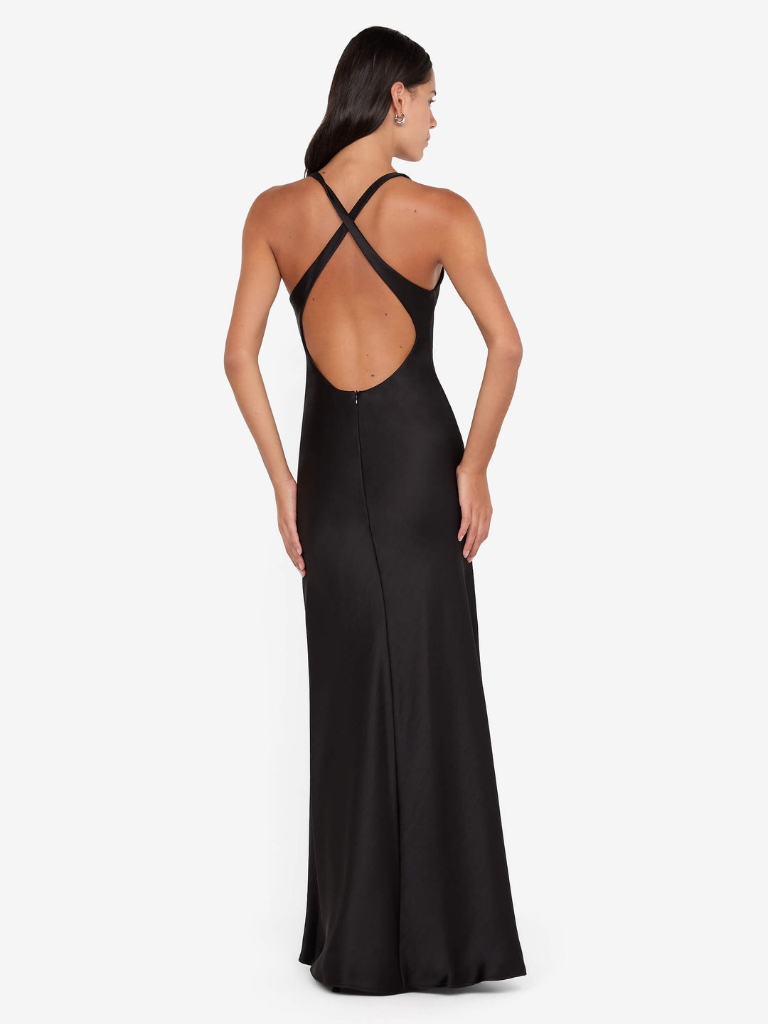 THE DREAMER V NECK DRESS - BLACK