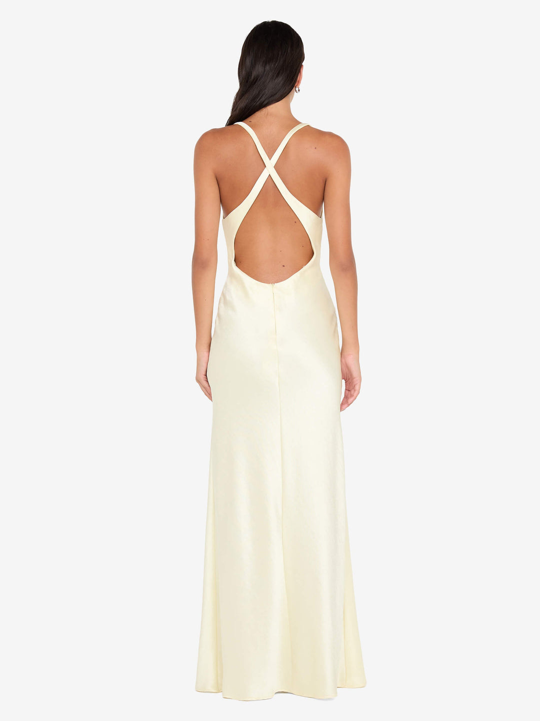 THE DREAMER V NECK DRESS - ICE YELLOW