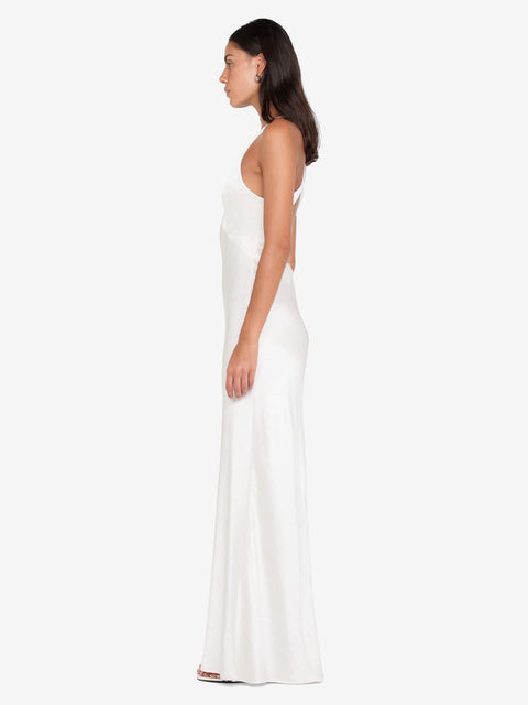 THE DREAMER V NECK DRESS - IVORY