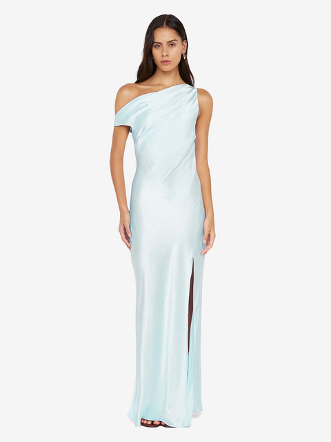 SOL ASYM DRESS - ARCTIC BLUE