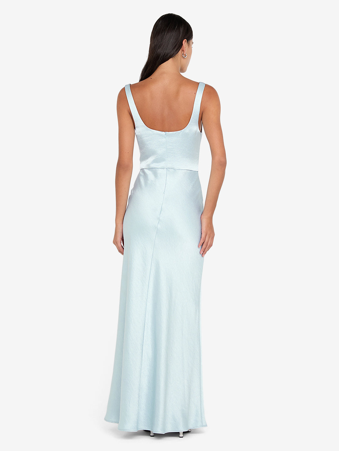 AUSTEN COWL NECK MAXI DRESS - ARCTIC BLUE