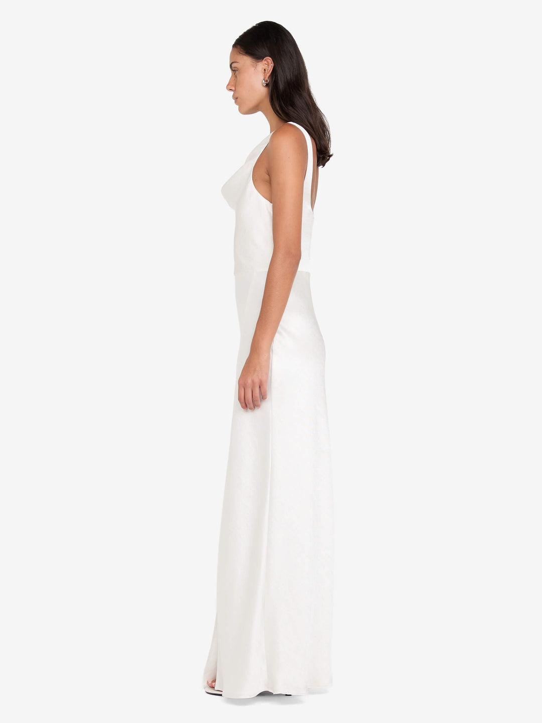 AUSTEN COWL NECK MAXI DRESS - IVORY