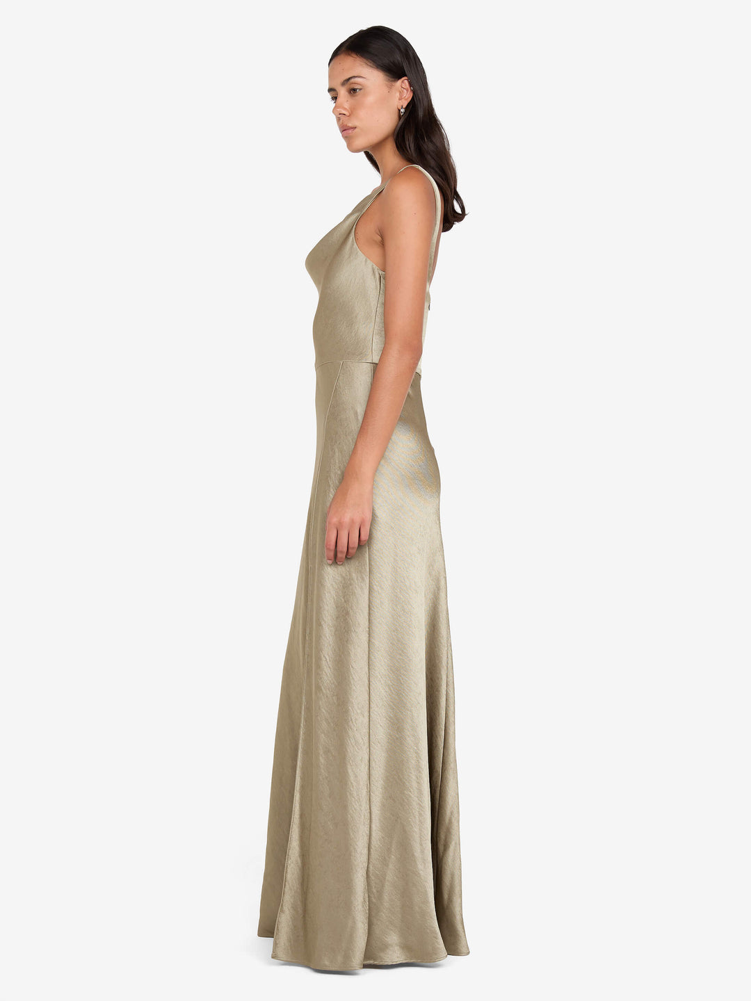 AUSTEN COWL NECK MAXI DRESS - SAGE