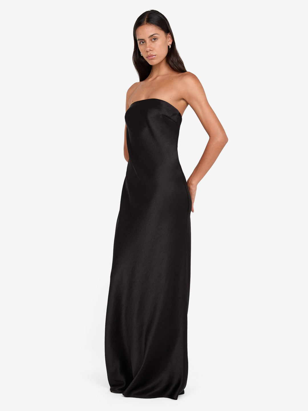 AUSTEN STRAPLESS MAXI DRESS - BLACK