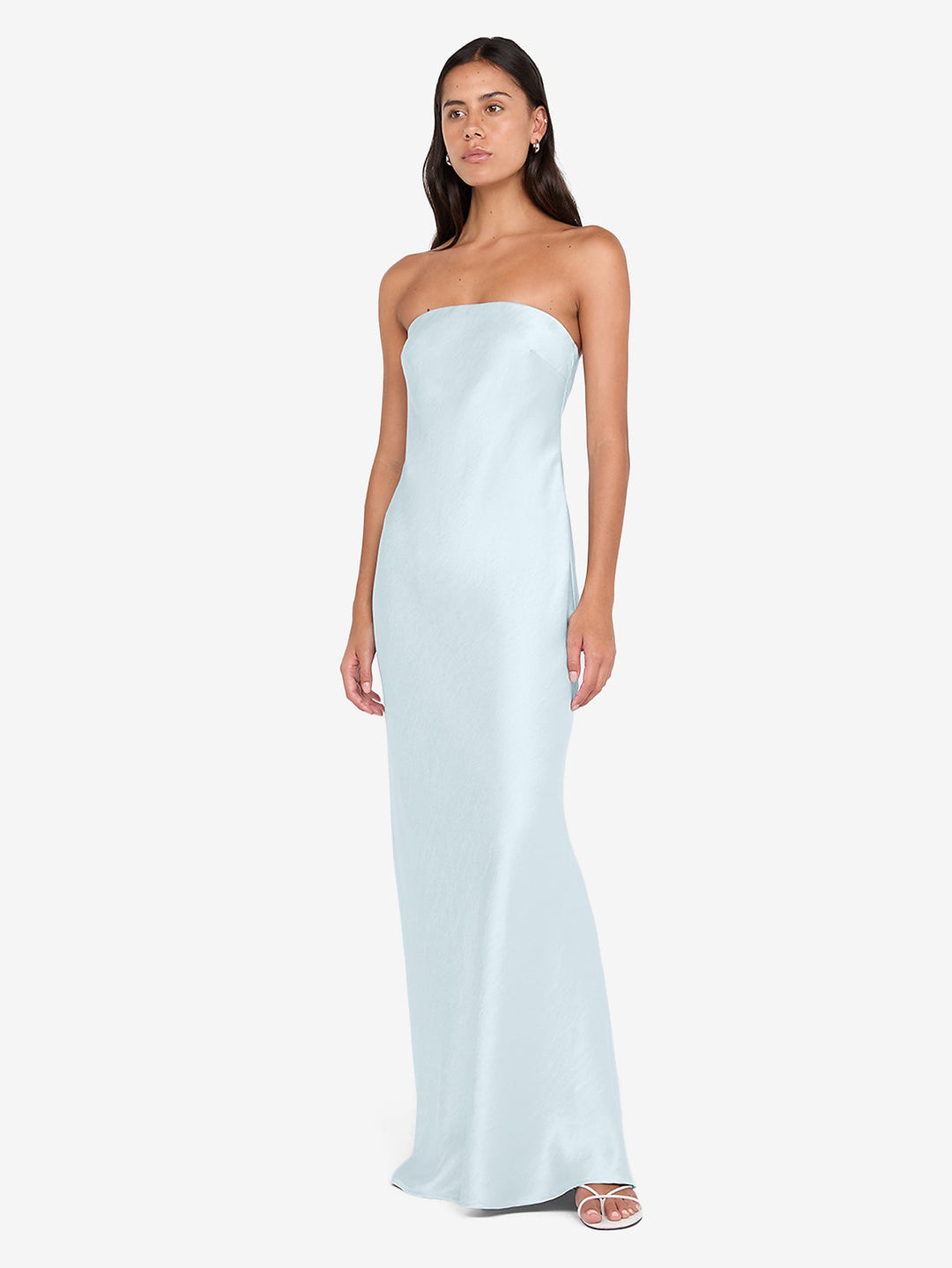 AUSTEN STRAPLESS MAXI DRESS - ARCTIC BLUE