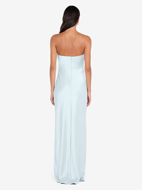 AUSTEN STRAPLESS MAXI DRESS - ARCTIC BLUE