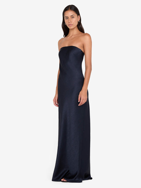 AUSTEN STRAPLESS MAXI DRESS - INK