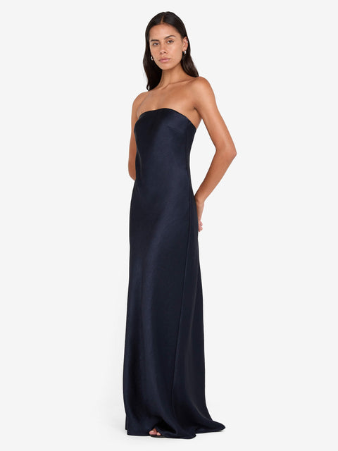 AUSTEN STRAPLESS MAXI DRESS - INK