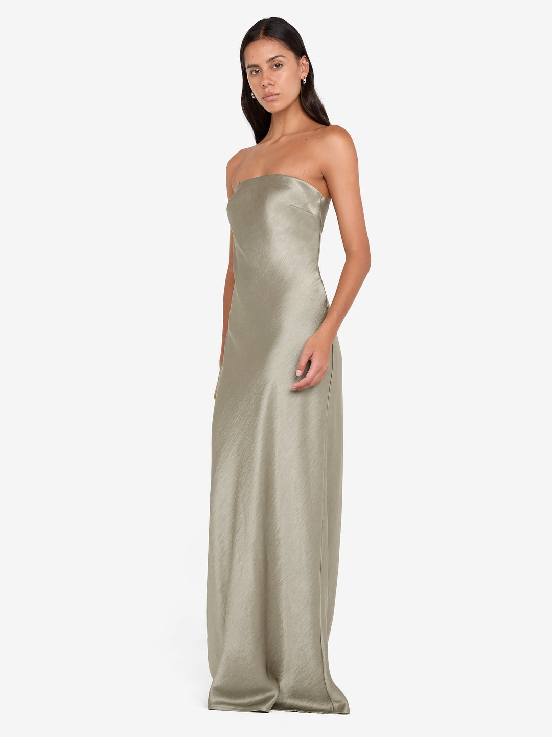 AUSTEN STRAPLESS MAXI DRESS - SAGE