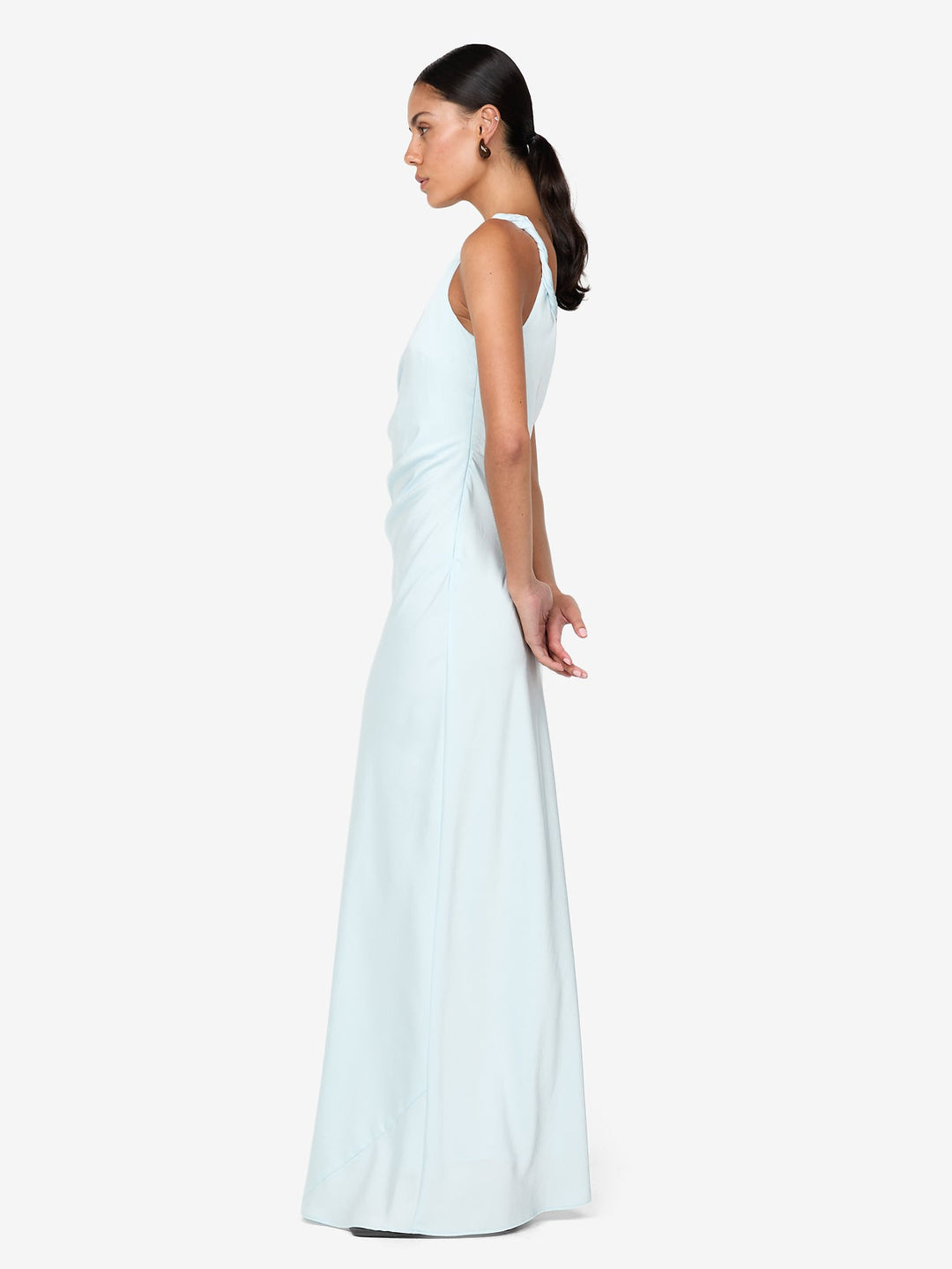 LUNETTA TWIST STRAP DRESS - ARCTIC BLUE