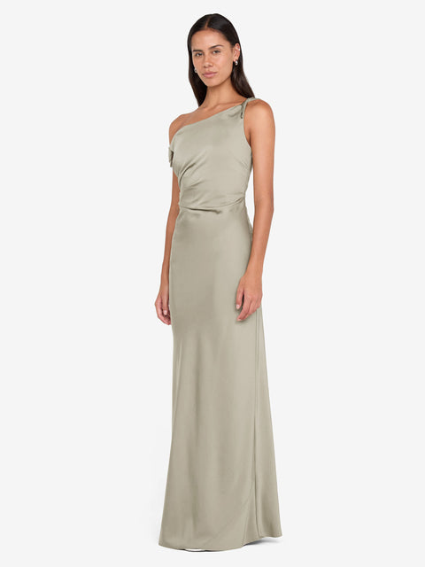 LUNETTA TWIST STRAP DRESS - SAGE