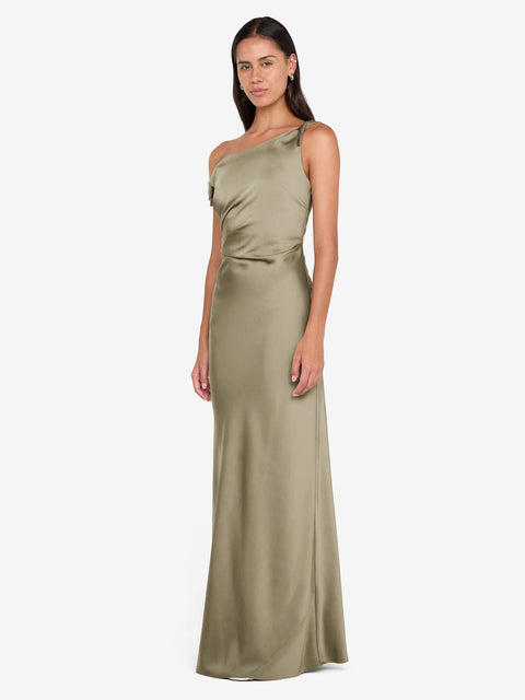 LUNETTA TWIST STRAP DRESS - SAGE