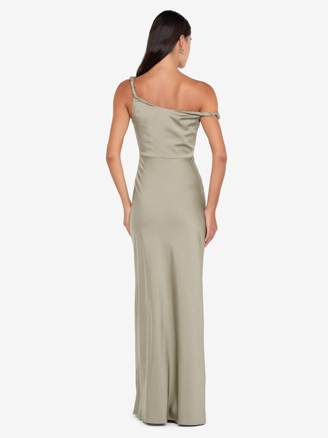 LUNETTA TWIST STRAP DRESS - SAGE