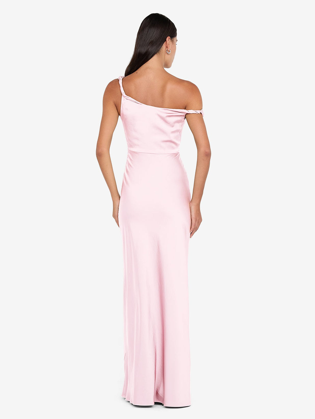 LUNETTA TWIST STRAP DRESS - POWDER PINK