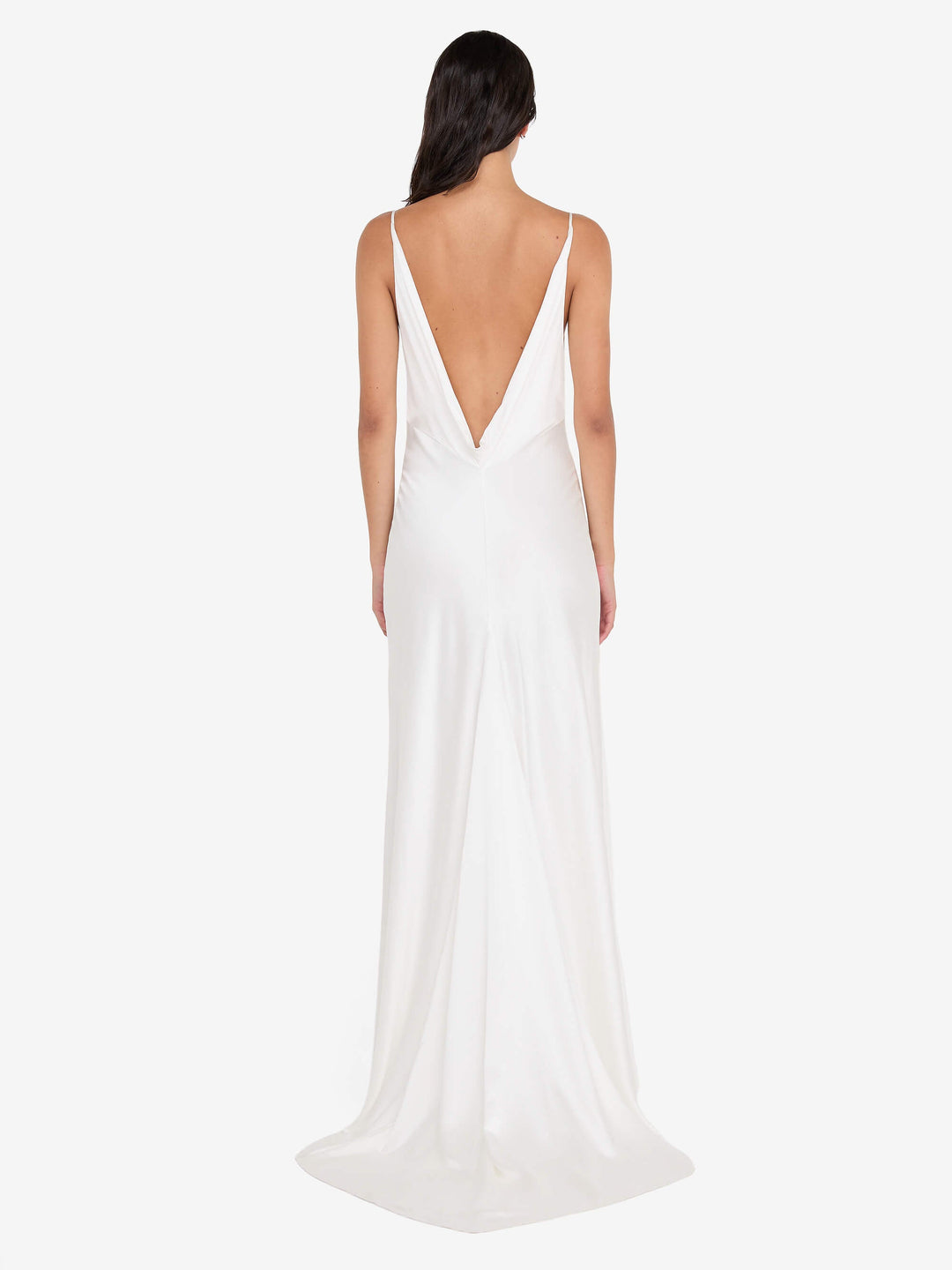 BENNET COWL GOWN - WHITE
