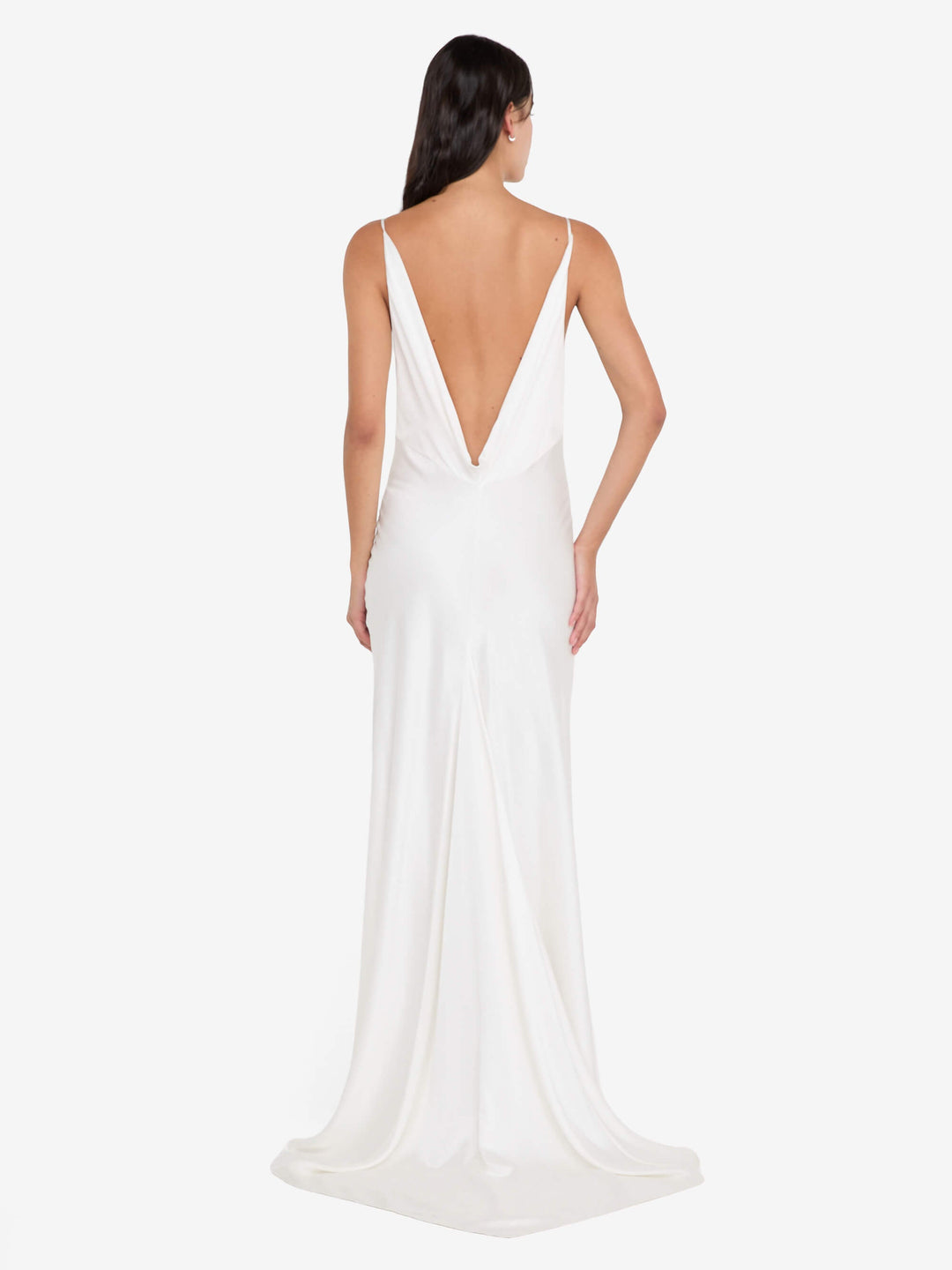 BENNET COWL GOWN - WHITE